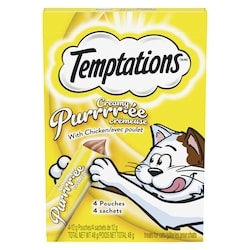 Temptations CREAMY PURÉE Adult Cat Treats, Chicken 48 g, 7,27 $/100g