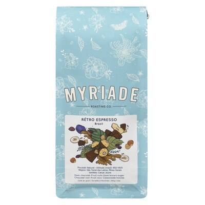 Myriade Café en grain rétro espresso 340 g, 7,35 $/100g