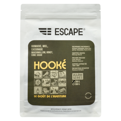 Escape Café de spécialité Hooké 300 g, 8,33 $/100g