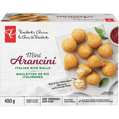 President's Choice Mini Arancini Italian Rice Balls 450 g, $0.88/100g