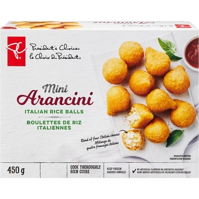 le Choix du Président Mini arancini boulettes de riz italiennes 450 g, 0,88 $/100g