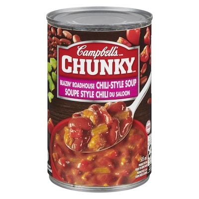 Campbell’s Soupe style chili du saloon prête à déguster 515 ml, 0,58 $/100ml