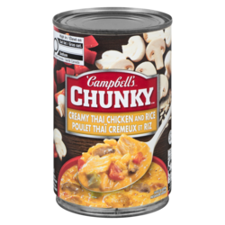 Campbell’s Chunky soupe prête à servir poulet thaï crémeux et riz 515 ml, 0,44 $/100ml