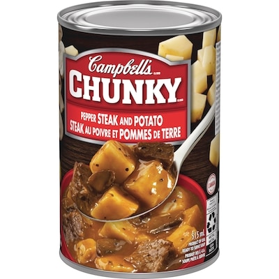 Chunky Steak au Poivre et Pommes de Terre