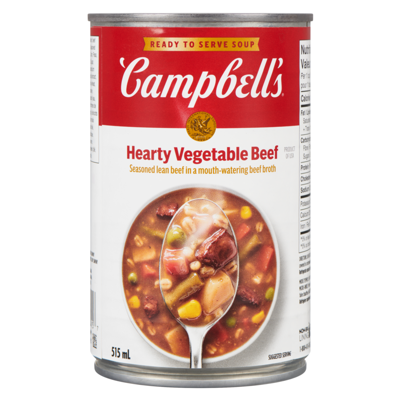 Hearty Vegetable Beef Ready to Serve Soup