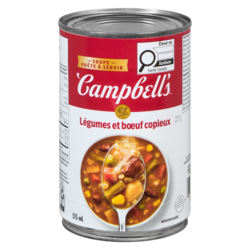 Campbell’s Soupe aux légumes et bœuf copieux prête à déguster 515 ml, 0,39 $/100ml
