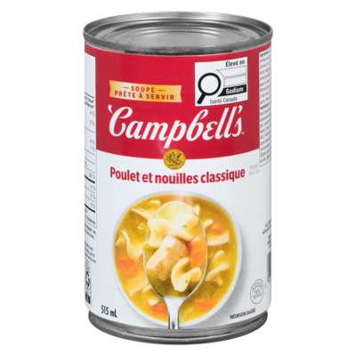 Campbell’s Bol de soupe poulet et nouilles prêt-à-servir 515 ml, 0,49 $/100ml