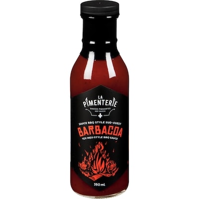 La Pimenterie Sauces piquantes sauce bbq style sud-ouest barbacoa 350 ml, 3,14 $/100ml