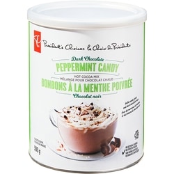 le Choix du Président Mélange pour chocolat chaud au chocolat noir et aux bonbons à la menthe poivrée 500 g, 1,50 $/100g
