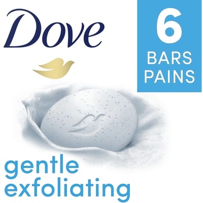 Dove Pain de Beauté Gentle Exfoliating pour une peau plus douce et soyeuse 637 g, 2,16 $/100g