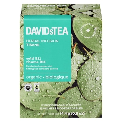 DAVIDsTEA Herbal Infusion Cold 911 Organic 14.4 g, $76.32/100g