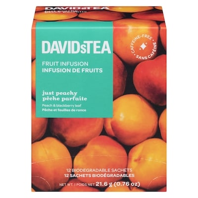 DAVIDsTEA Fruit Infusion Just Peachy 21.6 g, $50.88/100g