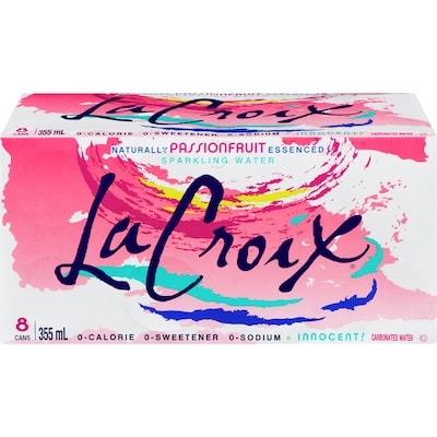 Lacroix Beverage Sparkling Water Beverage Naturally Passionfruit Essenced 8x355.0 ml, $0.23/100ml