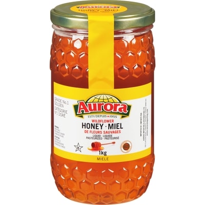 Aurora Miel de fleurs sauvages liquide 1 kg, 1,45 $/100g