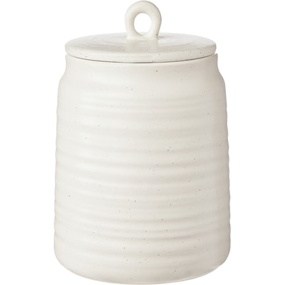 Life at Home Medium Ribbed Speckle Canister 1 ea, $17.00/1ea
