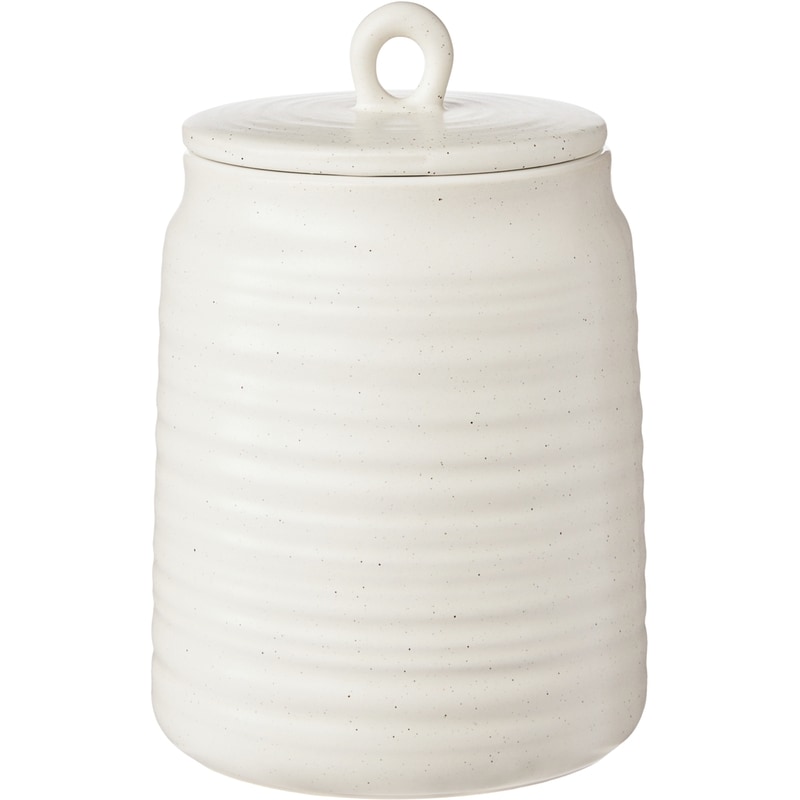 Medium Ribbed Speckle Canister