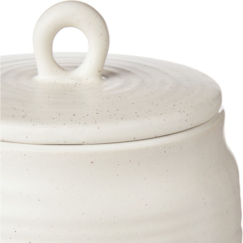 Medium Ribbed Speckle Canister