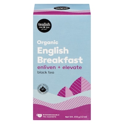 Tealish Black Tea Organic English Breakfast 37.5 g, $29.31/100g