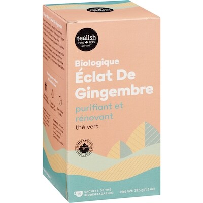 Thé vert biologique éclat de gingembre