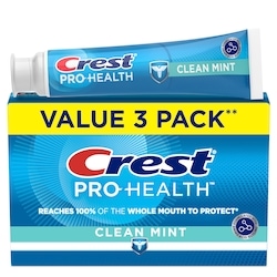 Crest Pro Health Toothpaste Clean Mint, 3 Pack 390 ml, $2.69/100ml