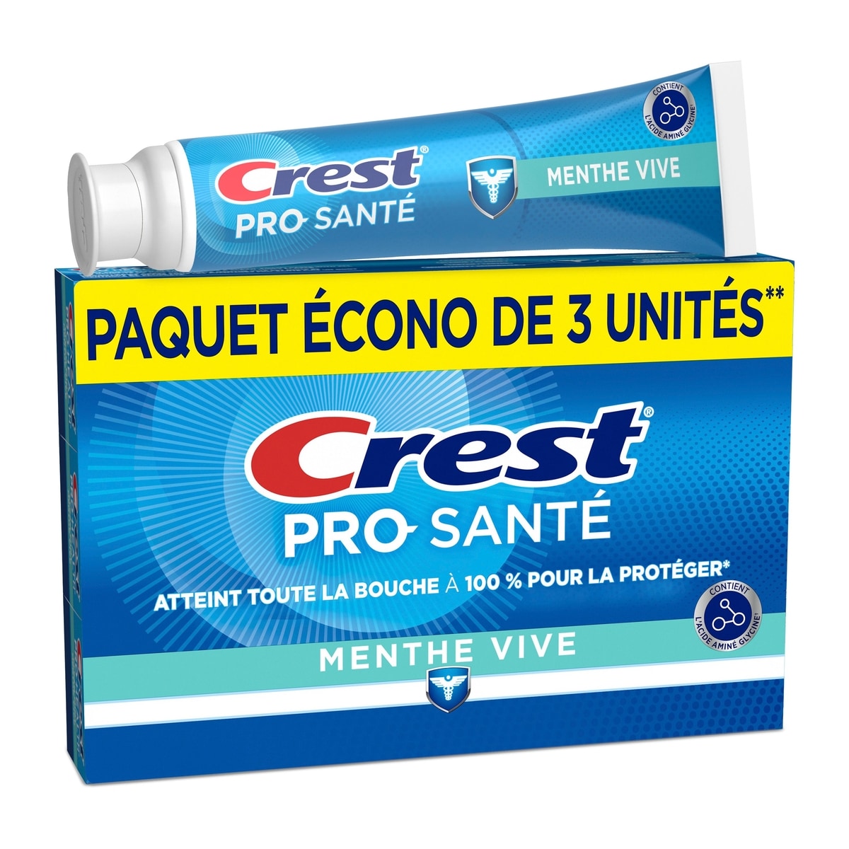 Crest Dentifrice Pro Health menthe pure, pack de 3 390 ml, 3,07 $/100ml