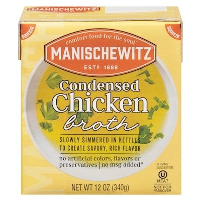Manischewitz Condensed Chicken Broth 340 g, $1.41/100g