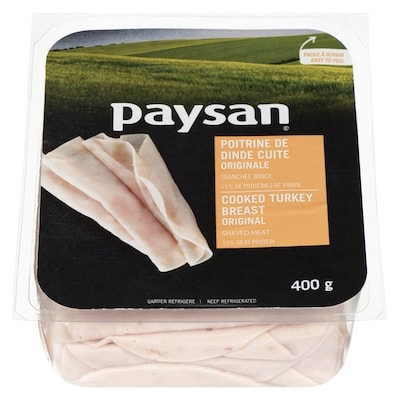 Paysan Cooked Turkey Breast Original 400 g, $2.50/100g