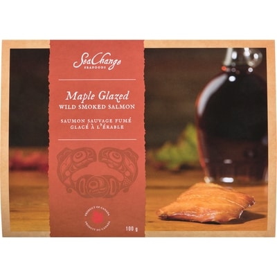 SeaChange Seafoods Wild Smoked Salmon Maple Glazed 100 g, $14.99/100g