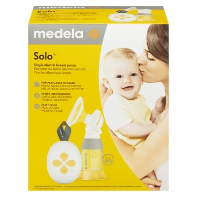 Medela de tire-lait Solo Single Electric portatif du tire-lait rechargeable USB-C Système fermé 1 ea, 179,99 $/1ch