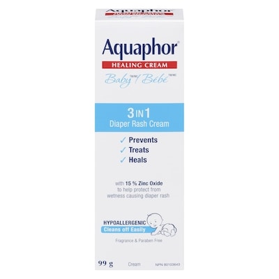 Eucerin Aquaphor Baby 3 In 1 Diaper Rash Cream 99 g, $12.12/100g
