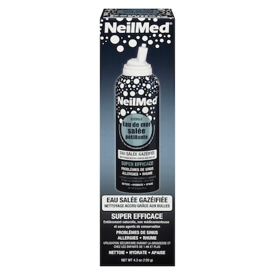 NeilMed Eau salée gazéifiée 125 ml, 12,79 $/100ml