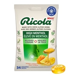 Ricola Menthol Centres Cough Drops 34 count 34 ea, $0.29/1ea