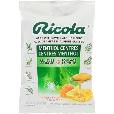 Ricola Menthol Centres Cough Drops 34 count 34 ea, $0.26/1ea
