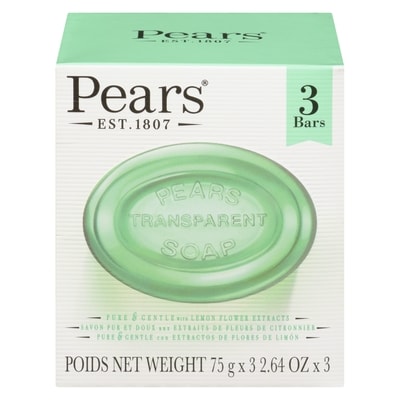 Pears Savon transparent 3x75.0 g, 1,77 $/100g