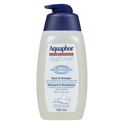 Eucerin Aquaphor Baby Wash & Shampoo 500 ml, $3.10/100ml