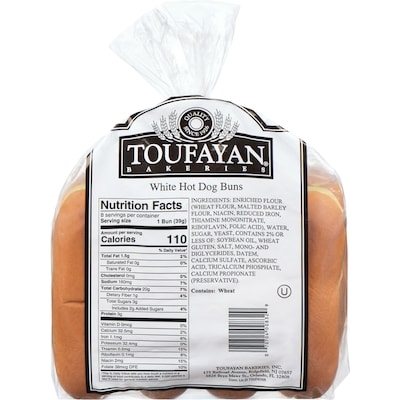 Foodfest White Hot Dog Buns 379 g, $1.00/100g