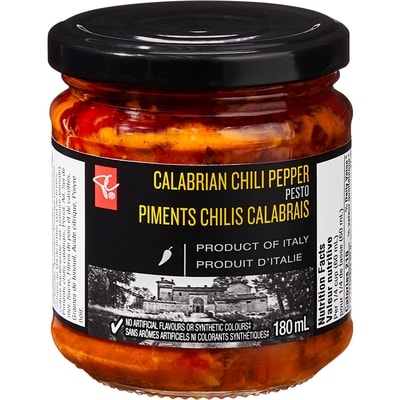 PC Black Label Calabrian Chili Pepper Pesto 180 ml, $3.33/100ml