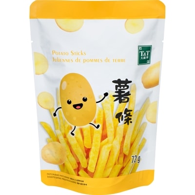 T&T Potato Sticks, Original Flavour 72 g, $2.76/100g