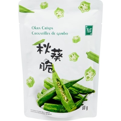 T&T Croustilles de gombo 60 g, 5,48 $/100g