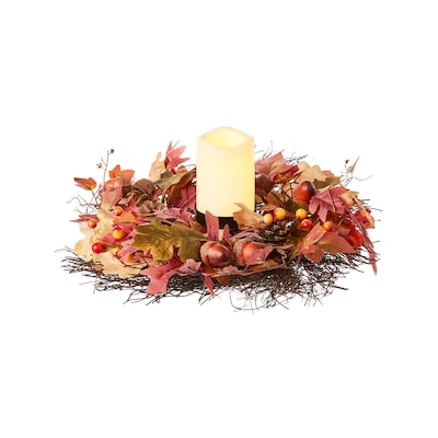 null 12-inch Light up  Harvest  Centerpiece  - Oak  1 ea, $25.00/1ea