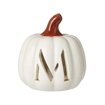 null Citrouille lumineuse avec monogramme – lettre M 1 ea, 5,00 $/1ch