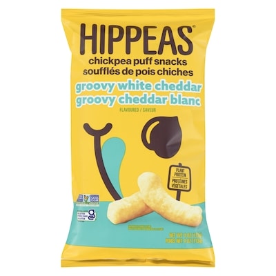 HIPPEAS Chickpea Puff Snacks Vegan White Cheddar Flavored 113 g, $5.30/100g
