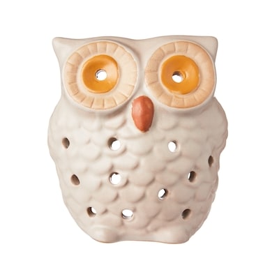 null 3.25-inch Harvest Owl Tealight Holder Taupe  1 ea, $4.00/1ea