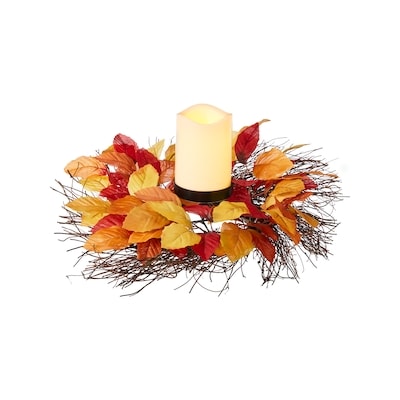 null 12-inch Light up  Harvest  Centerpiece - Harvest Birch  Leaves 1 ea, $25.00/1ea