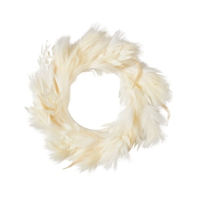 null 22-inch Ivory Pampas Grass Wreath   1 ea, $39.00/1ea