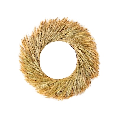 null 22-inch Harvest  Wheat Wreath 1 ea, $39.00/1ea