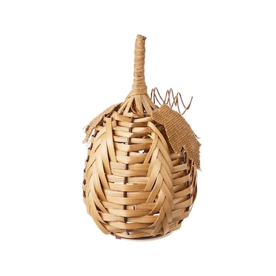 null 6-inch Light up Herringbone Pumpkin -Light Ratten  1 ea, $9.00/1ea
