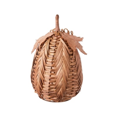 null 8-inch Light up Herringbone Pumpkin -Dark  Ratten  1 ea, $15.00/1ea