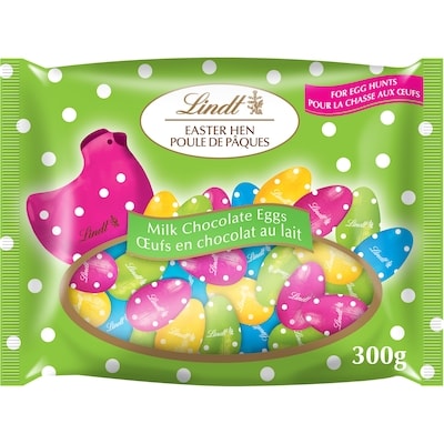 Lindt Poule de Pâques Œufs au chocolat au lait, Sachet 300 g, 4,67 $/100g