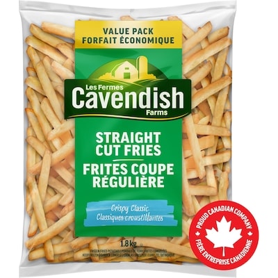 CAVENDISH FARMS Value Pack Crispy Classic Straight Cut Fries 1.8 kg, $0.56/100g